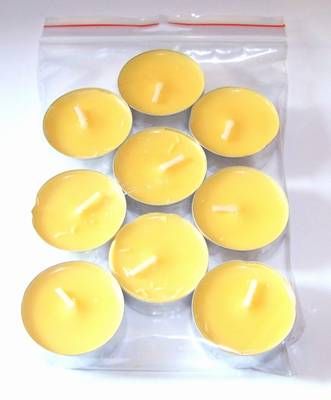 Set de 9 lumanari parfumate de culoare galbena - lamaie Set de 9 lumanari parfumate de culoare galbena - lamaie