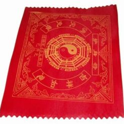 Pergament din matase cu Yin-Yang, Ba Gua si ideograme