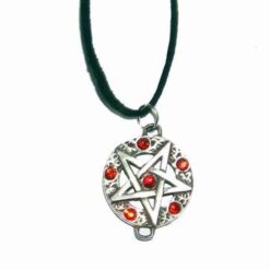 Pentagrama magica cu 6 cristale rosii