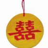 Minitablou Feng Shui cu Simbolul Dublei Fericiri