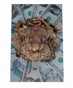 Tablou Feng Shui cu broasca banilor si dolarilor