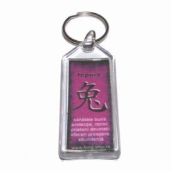 Breloc Feng Shui pentru zodia Iepure - colorat