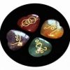 Set de 4 cristale in forma de inima cu simboluri Reiki