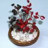 Copacel Feng Shui cu cristale de hematit si coral