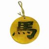 Mini-Tablou Feng Shui din ceramica cu ideograma Calului