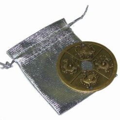 Moneda cu cele 4 spirite protectoare ale casei, in saculet