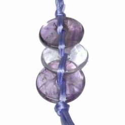 Set de 3 monede din ametist si cristal de stanca