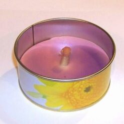 Lumanare parfumata in cutie metalica - mov