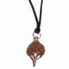 Pandantiv cu Rudraksha, 5 fete, placat cu argint
