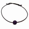 Bratara Shambala cu sfera mov - pentru evolutie spirituala