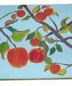 Tablou Feng Shui pictat manual cu merele fericirii