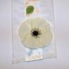 Decor pentru masa, din material textil, cu floare de mac