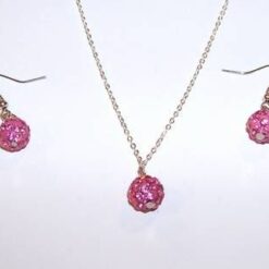 Set Shambala cu sfere de culoare roz