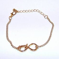 Bratara placata, cu cifra 8 si textul Faith - Incredere