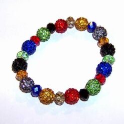Bratara Shamballa cu 7 chakre, pe elastic