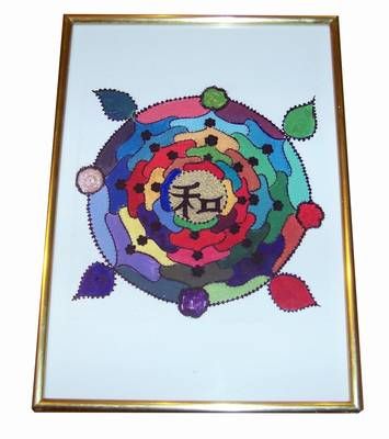 Tablou Feng Shui cu mandala in cele 7 culori