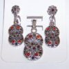 Set din argint 925 cu marcasite si carneol - cifra 8
