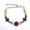 Bratara Shamballa cu cristale de olivina
