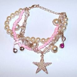 Bratara Feng Shui cu perle si elemente de bun augur