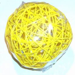 Decor Feng Shui din lemn de ratan - galben