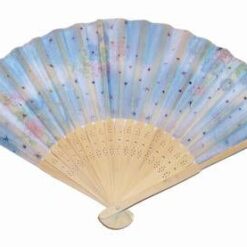 Evantai pentru dormitor din bambus si matase