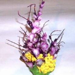 Decor Feng Shui, in ghiveci, cu flori de cais