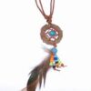 Pandantiv cu prinzator de vise maro, cu sfere colorate
