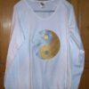 Tricou Yin-Yang alb - L - XL