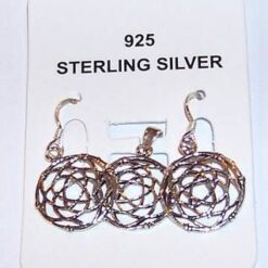 Set din argint cu mandala de protectie absoluta