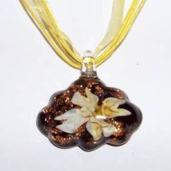 Pandantiv din cristal de Murano - maro