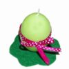 Aranjament de Pasti - lumanare in forma de ou - verde