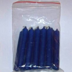 Set de 12 lumanari albastre