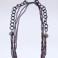 Colier lung din margele de nisip