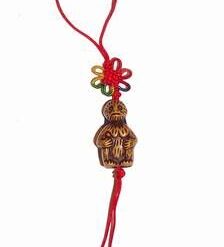 Canaf Feng Shui cu nod mistic multicolor si zodia Maimuta