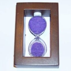 Clepsidra Feng Shui montata in lemn maro