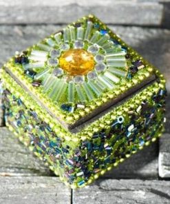 Casetuta pentru bijuterii - verde