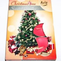 Set de 6 lumanari tip pastila - mar si scortisoara