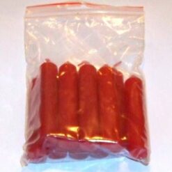 Set de 10 lumanari rosii