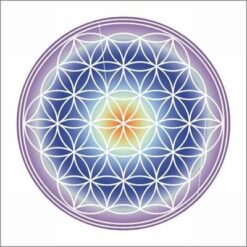 Magnet Feng Shui cu Floarea Vietii - curcubeu