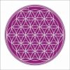 Magnet Feng Shui cu Floarea Vietii - mov