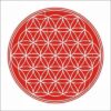 Magnet Feng Shui cu Floarea Vietii - rosu
