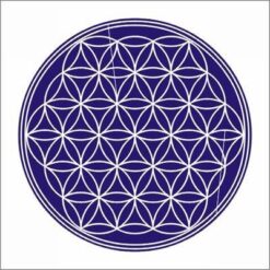 Magnet Feng Shui cu Floarea Vietii - albastru