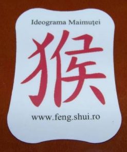 Magnet Feng Shui cu ideograma Maimutei