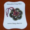 Magnet Feng Shui cu monede legate cu fir rosu