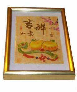 Tablou Feng Shui cu piersicile dragostei si Ru Yi
