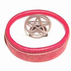 Inel reglabil, din metal de calitate, cu pentagrama
