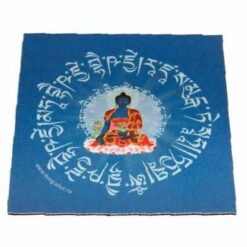 Magnet cu Buddha al Medicinei Thangka si mantre de protectie