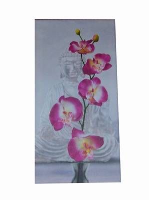 Tablou cu Buddha al Medicinei si floare de orhidee