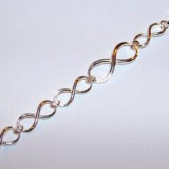 Bratara din argint cu cifra 8 - unisex