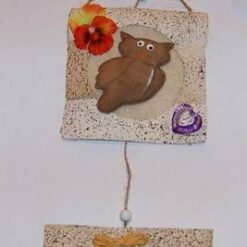 Mini tablou cu Bufnita intelepciunii si a protectiei divine